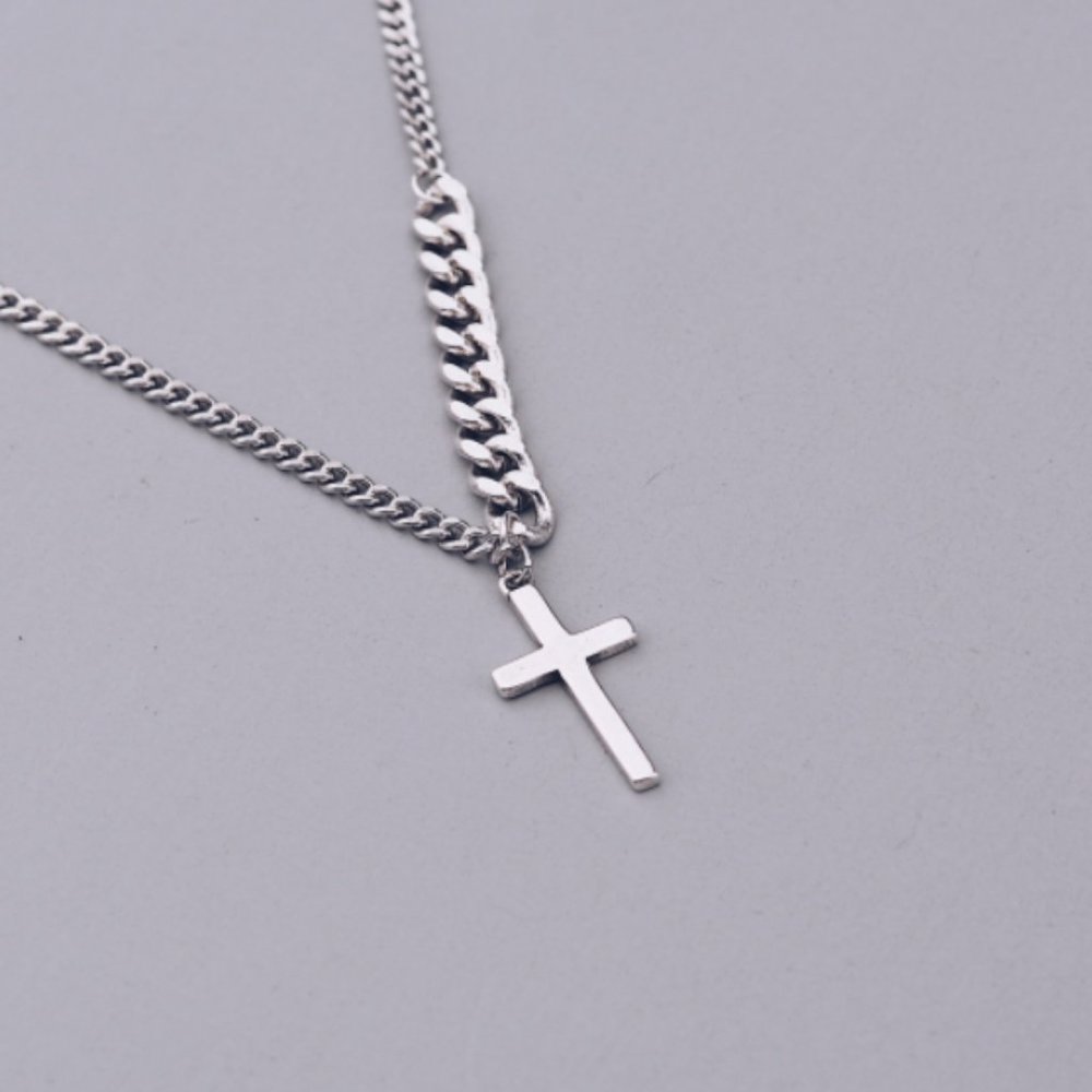 *NEW 925 Sterling Silver Vintage Cross Necklace - Picture 4 of 16
